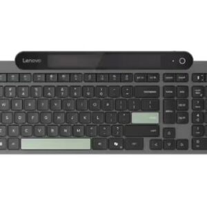 Lenovo-4Y41R69489-LENOVO Self-Charging Bluetooth Keyboard-US English Bluetooth 5.1 USB-C Uses fast-charging Free from Batteries Three-Device Cycling 108 Keys 3yr WTY
