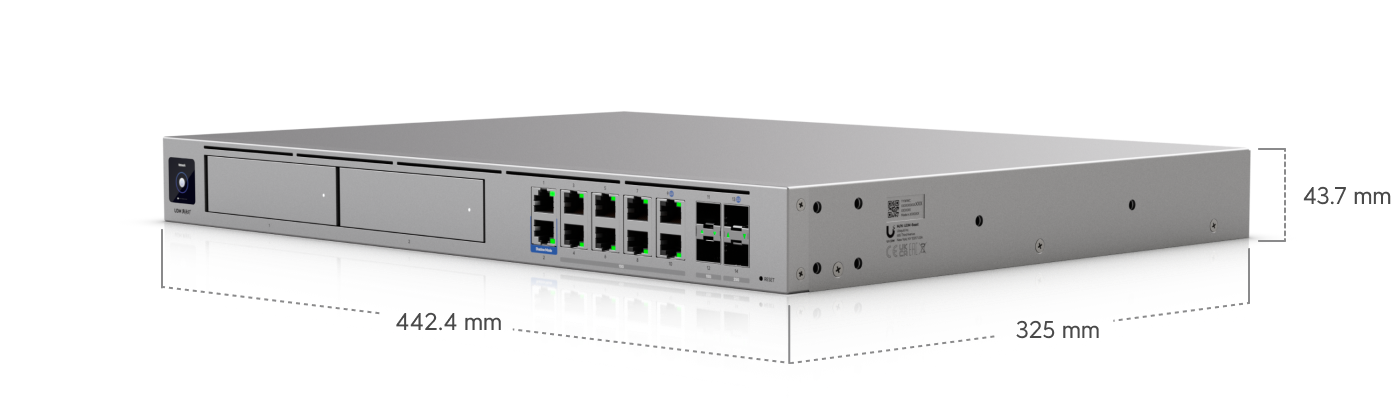 Ubiquiti | Ubiquiti UniFi Dream Machine BEAST, Hyperscale-class Cloud Gateway, 25 Gbps IPS/IDS, 7,500+ client capacity, full UniFi application platform | UDM-BEAST - Image 3