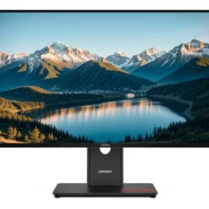 Lenovo-64A6GAR6AU-LENOVO ThinkVision T27QD-40 27" QHD Monitor IPS 2560x1440 16:9 Height Adjustable Tilt Swivel pivot Anti-GlarE DP HDMI USB-C Hub VESA Black 3YR