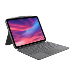 Logitech-920-011434-Logitech COMBO TOUCH FOR iPAD -Oxford Grey Backlit detachable keyboard case with trackpad for iPad (10th gen) 1-Year Limited Hardware Warranty