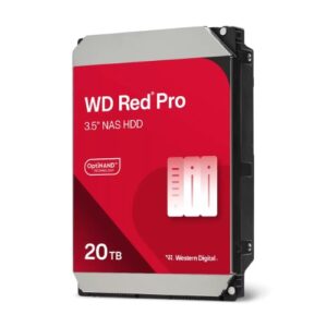Western Digital-WD202KFGX-Western Digital WD Red Pro 20TB 3.5" NAS HDD SATA3 7200RPM 512MB Cache 24x7 300TBW ~24-bays NASware 3.0 CMR Tech 5yrs wty (WD201KFGX replacement)