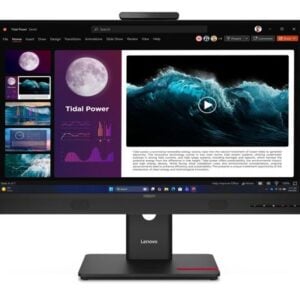 Lenovo-13LCGAR6AU-LENOVO ThinkCentre Tiny-in-One 27" 40-120Hz QHD Monitor 2560x1440 16:9 4ms IPS Height Adjust Tilt Swivel Pivot HDMI DP USB3.2 Webcam Mic VESA 3YR