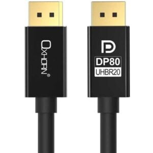 Astrotek-CB-DP-16K-03-Oxhorn 4K DisplayPort 2.1 DP80 Cable 3m Male to Male V2.1 16K@60Hz Gold-Plated Aluminum High Speed VESA Certified  for Gaming Monitor TV PC Laptop