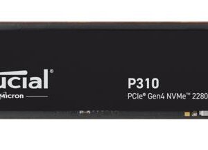 Astrotek-CT500P310SSD8-P-Crucial P310 500GB Gen4 2280 NVMe SSD 6600/3500 MB/s R/W 110TBW 520K/890K IOPS 1.5M hrs MTTF Full-Drive Encryption M.2 PCIe4 5yrs ~CT500P3PSSD8