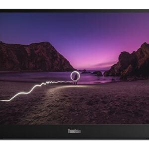 Lenovo-64BFUAR1AU-LENOVO ThinkVision M16 16" WUXGA 1920x1200 Portable Monitor 60Hz 6ms Tilt Height Adjustable 970g 178° View Angle USB-C DP 65W PD 3yr