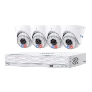 TP-LINK-Omada T8S4-2T-TP-Link Omada T8S4-2T - Omada 8MP Turret PoE Security Camera System with 2TB HDD