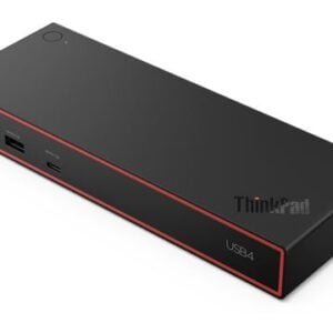Lenovo-40BF0135AU-LENOVO ThinkPad USB4 Smart Dock 5000 with 135W Adapter 4xUSB-A 3.2 Gen 2 1x USB-C3.2 1x HDMI2.1 2xDP 1.4 RJ45 LAN 3YR WTY