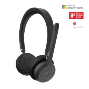 Lenovo-4XD1M80020-Lenovo Wireless VoIP Headset - Black (4XD1M80020)