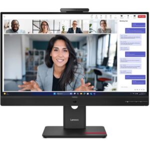 Lenovo-64B8UAR1AU-LENOVO ThinkVision T27QD-4V 27" QHD Monitor IPS 2K 2560x1440 16:9 120Hz Height Adjustable Tilt Swivel Pivot Webcam Speaker USB-C Hub LAN DP HDMI VESA