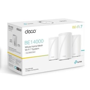 TP-LINK-Deco BE68(3-pack)-((AMAZON ONLY))TP-Link Deco BE68 BE14000 Tri-Band Whole Home Mesh Wi-Fi 7 System (3-pack) 688 Mbps at 2.4 GHz + 4324 Mbps at 5 GHz + 8647 Mbps at 6 GH