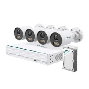 TP-LINK-Omada B5S4-2T-TP-Link Omada B5S4-2T 5MP Bullet PoE Security Camera System with 2TB HDD